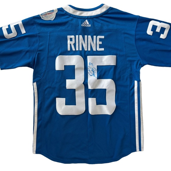 ADIDAS / TEAM FINLAND 2016 WORLD CUP OF HOCKEY PEKKA RINNE SIGNED JERSEY - Picture 4 of 10